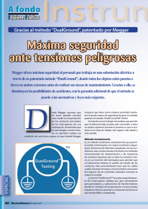 Máxima seguridad ante tensiones peligrosas