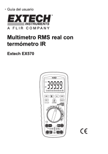 Multímetro RMS real con termómetro IR