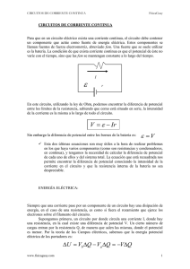 Circuitos de corrientes continua