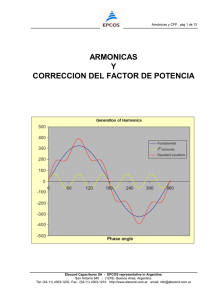 ARMONICAS Y CORRECCION DEL FACTOR DE POTENCIA