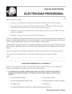 eLCOSH : Electricidad provisional Guia de capacitation
