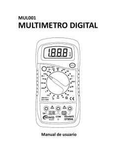 multimetro digital - Electrónica Molgar