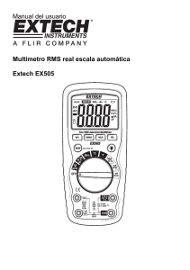 Manual del usuario Multímetro RMS real escala automática Extech