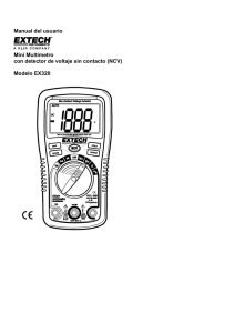 Manual del usuario Mini Multímetro con detector