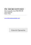 PIC MICRO ESTUDIO Guía de Operación