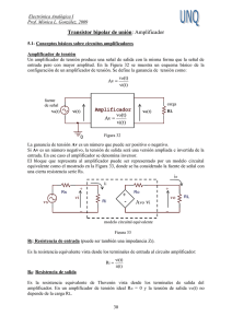 Transistor bipolar de unión: Amplificador + -