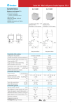 Características Serie 36 - Mini-relé para circuito impreso 10 A