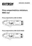 Pinza amperimétrica miniatura RMS real