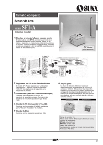 Sensor de &aacute;rea