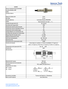 Protección Contra Corto Circuito IA0003 Sensor Inductivo de