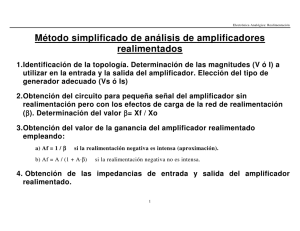 Método simplificado de análisis de amplificadores realimentados