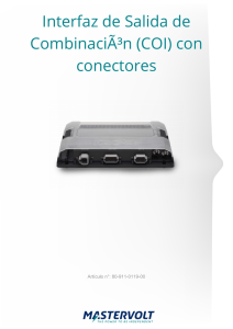 Interfaz de Salida de CombinaciÃ³n (COI) con conectores