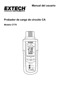 Manual del usuario Probador de carga de circuito CA