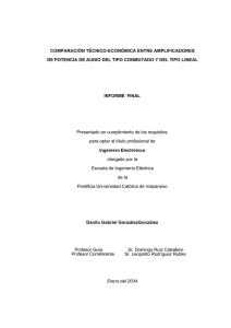 comparación técnico-económica entre amplificadores de potencia