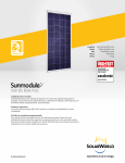 Hoja de datos R5A poli Sunmodule SW 85