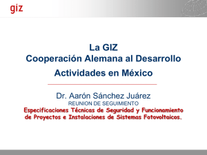 PowerPoint-Präsentation, GTZ-Leerfolie spanisch, Stand November