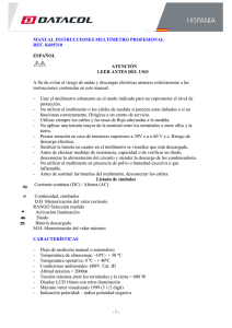 manual instrucciones multimetro