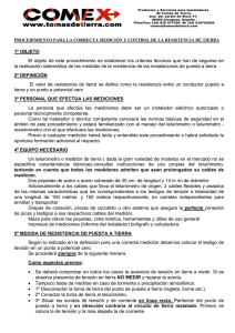 1º OBJETO El objeto de este procedimiento es establecer los