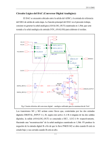 Circuito L&oacute;gico del DAC (Conversor Digital Anal&oacute;gico):