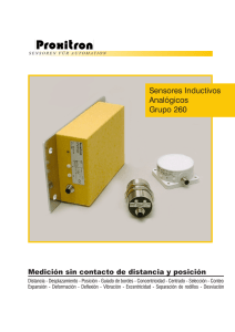 Sensores Inductivos Analógicos Grupo 260