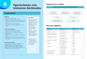 8 Operaciones con números decimales