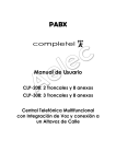 Manual Central Telefónica Completel 208-308