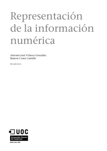 Representación de la información numérica