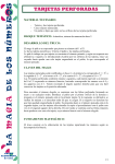 tarjetas perforadas