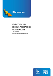 identificar regularidades numéricas - Portal Educativo