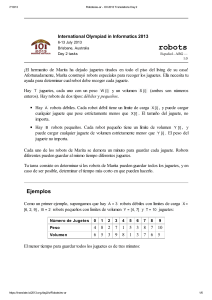 robots - International Olympiad in Informatics