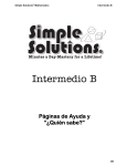 Intermedio B - Simple Solutions
