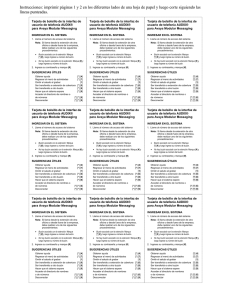 Instrucciones: imprimir páginas 1 y 2 en los diferentes lados de una
