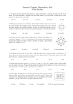 Examen Canguro Matemático 2011 Nivel Cadete
