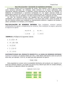 Page 1 Proyecto Guao 1 MULTIPLICACIÓN Y DIVISIÓN DE