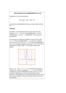 Determinación de multiplicidades de ceros