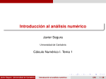Introducción al análisis numérico