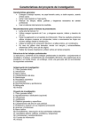 Características del proyecto de investigación