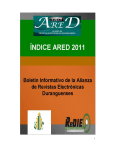índice ared 2011 revistas indizadas