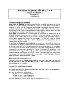 álgebra y geometría analítica - UTN - FRLP
