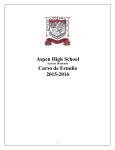 Aspen High School Curso de Estudio 2015-2016