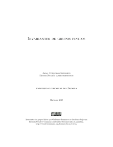 Invariantes de grupos finitos - FaMAF
