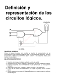 Definición y representación de los circuitos lógicos.