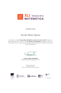 Nicole Alfaro Quiroz - Instituto de Matemáticas