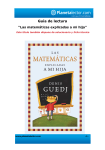 Guía de lectura “Las matemáticas explicadas a mi