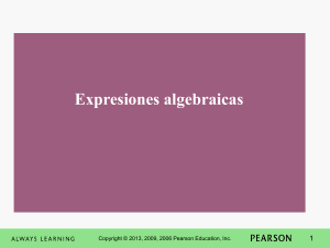 Tema 2 Expresiones Algebraicas