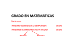 GRADO EN MATEMÁTICAS - Facultad de Ciencias Matemáticas