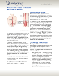 Aneurisma aórtico abdominal