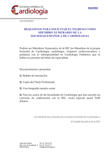 Boletín de Inscripción - Sociedad Colombiana de Cardiología y