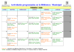CALENDARIO FEBRERO