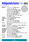 Adquisicions | 01DES - Biblioteques de Girona